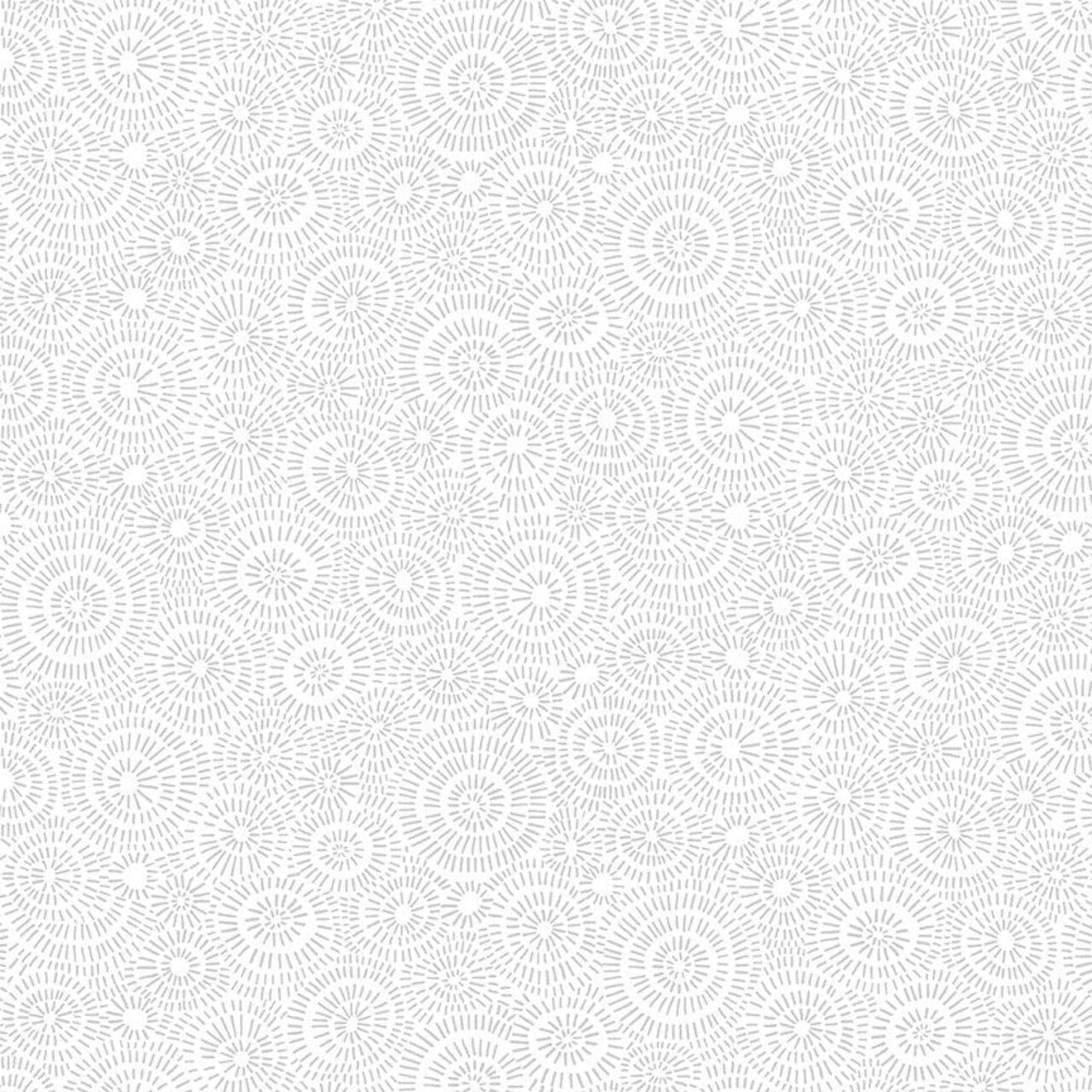 Fabric Timeless Treasures Geo Line Circle Shape Whiteout by the Quarter Yard HUE-C3114W